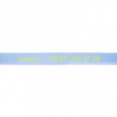ABE01LB Lichtblauw armbandje met naam/ telefoonnummer