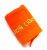 B50100.101.OR Handdoek oranje met 1 tekstlijn