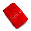 B50100.101.RO Handdoek rood met 1 tekstlijn